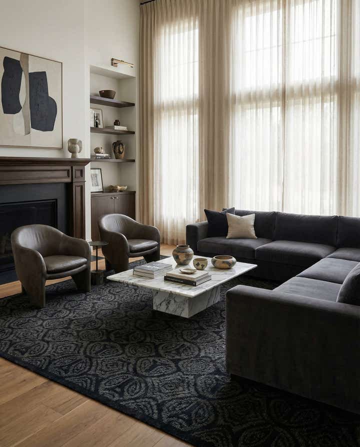 9' 9 x 12' 2 Hand Knotted Darya Wool Rug