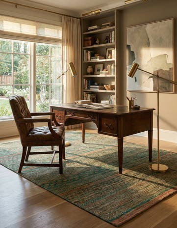 5' 1 x 7' Hand Knotted Gabbeh Wool Rug