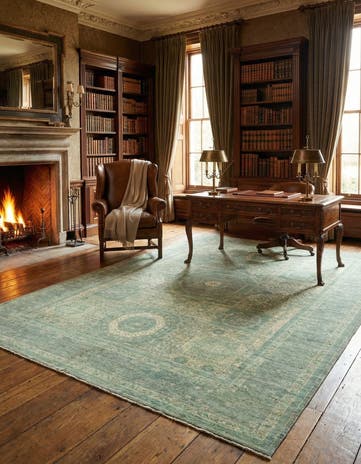 8' 10 x 12' Hand Knotted Mamluk Ziegler Rug