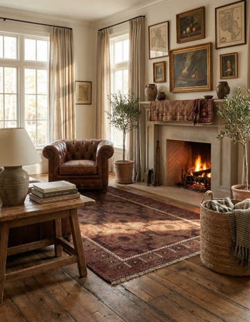 3' 8 x 6' 4 Hand Knotted Ultra Vintage Persian Wool Rug