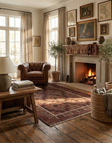 3' 8 x 6' 4 Hand Knotted Ultra Vintage Persian Wool Rug