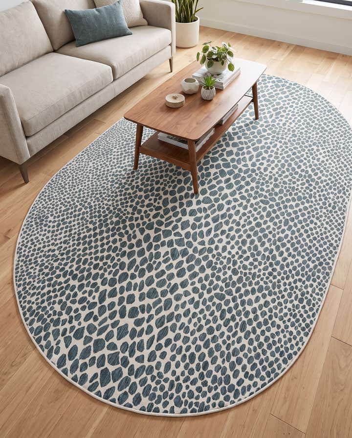 7' 10 x 10' Easy-Clean Jill Zarin Cape Town Indoor / Outdoor Oval Rug
