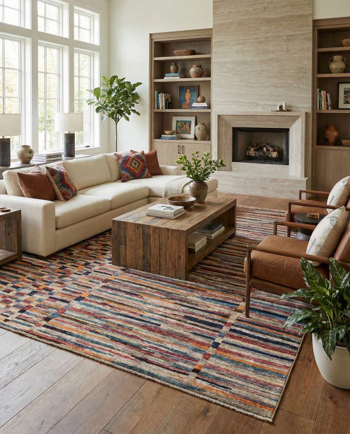 8' 2 x 9' 11 Hand Knotted Darya Wool Rug