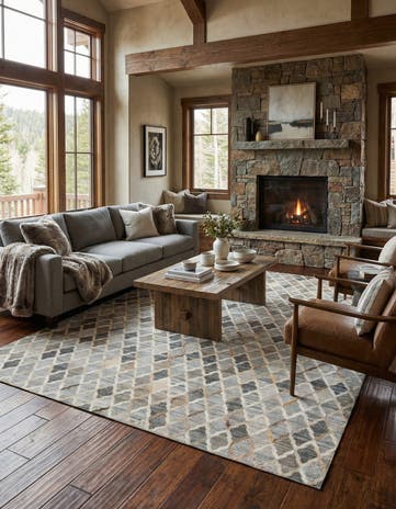 8' x 9' 10 Cowhide - Patchwork Rug