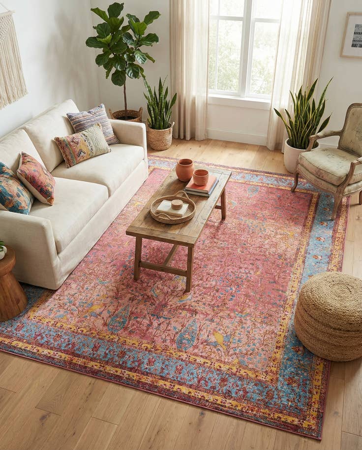 Detail image of 7' 10 x 10' Easy-Clean Traditional Indoor / Outdoor Rug