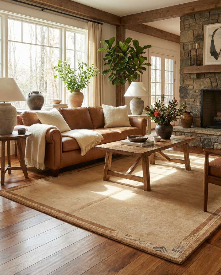 4' 8 x 6' 8 Hand Knotted Nepal Wool Rug