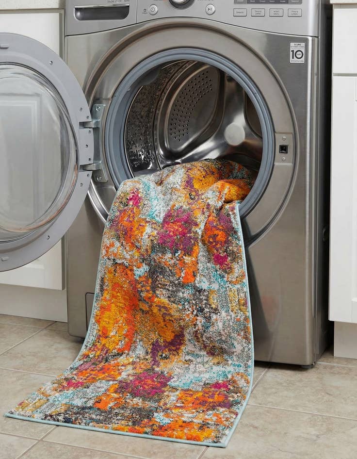 Detail image of  2' x 8'  Washable Vivid Runner Rug