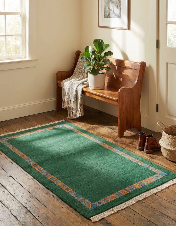 Detail image of 2' 7 x 4' 9  Hand Knotted Tibet Wool Rug