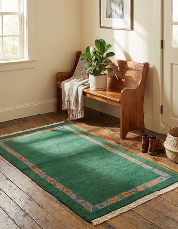 2' 7 x 4' 9 Hand Knotted Tibet Wool Rug