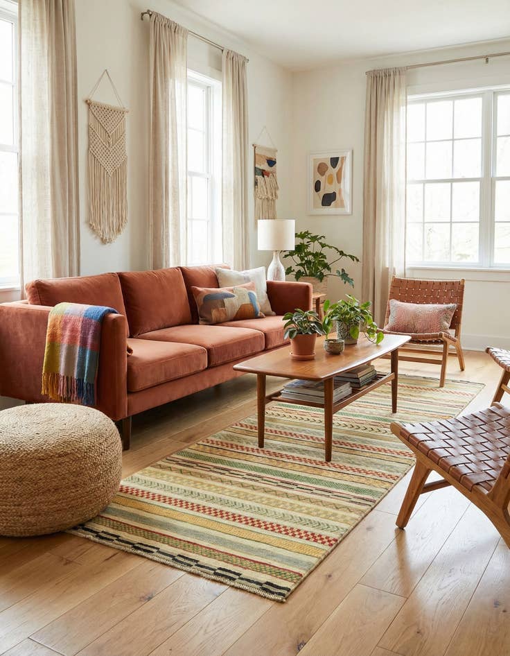 Detail image of 2' 7 x 3' 11  Hand Knotted Modern Ziegler Rug