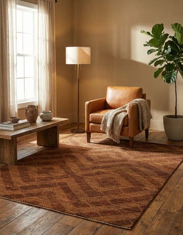 5' 7 x 7' 8 Hand Knotted Modern Ziegler Oriental Rug