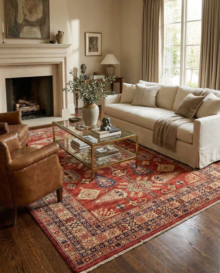 5' 9 x 7' 11 Hand Knotted Kazak Oriental Rug