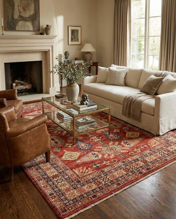 Detail image of 5' 9 x 7' 11 Hand Knotted Kazak Oriental Rug