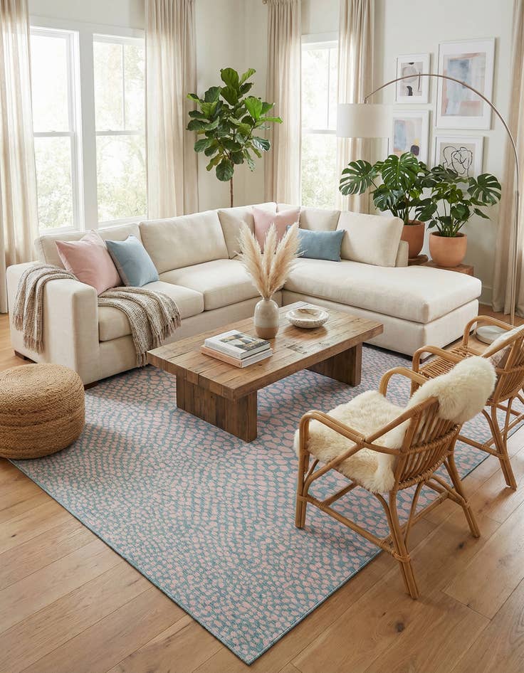 Detail image of 13' x 13'  Washable Jill Zarin Cape Town Indoor / Outdoor Square Rug