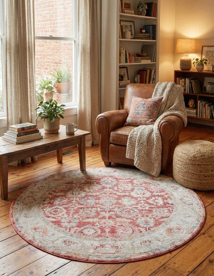 Detail image of 5' x 5' Noble Round Rug