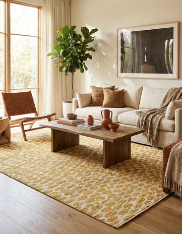 6' 2 x 9' Hand Knotted Moroccan Wool Rug