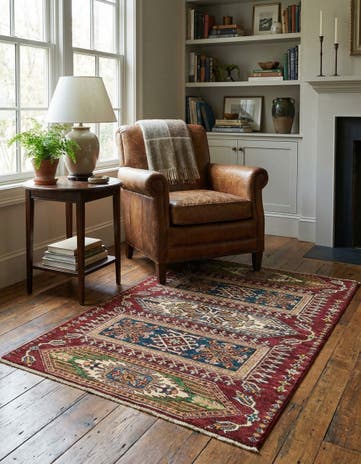 2' 10 x 4' Hand Knotted Kazak Oriental Rug