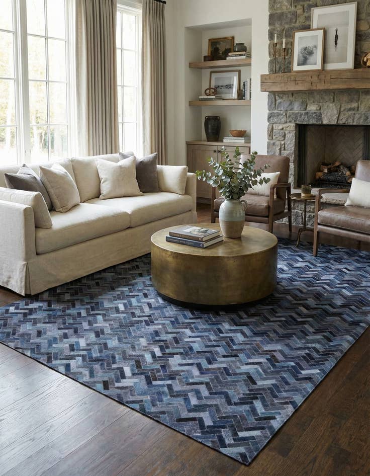 Detail image of  5' 2 x 8' Cowhide Rug