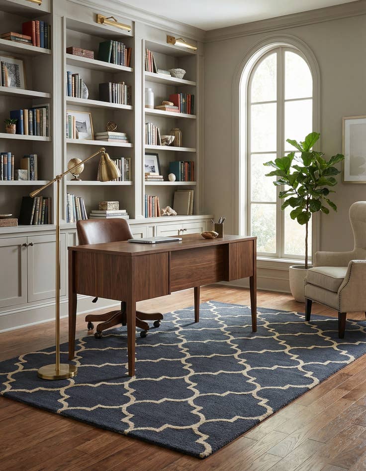 Detail image of 5' 1 x 8' Luna Wool Rug