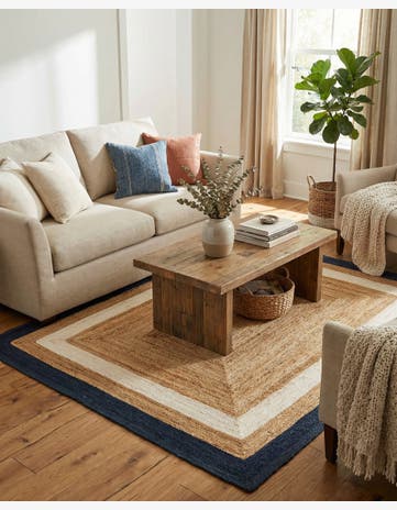 7' 10 x 10' Handmade Braided Jute Rug