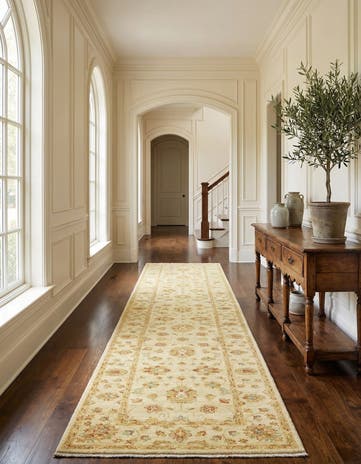 2' 9 x 16' 3 Hand Knotted Peshawar Ziegler Runner Rug