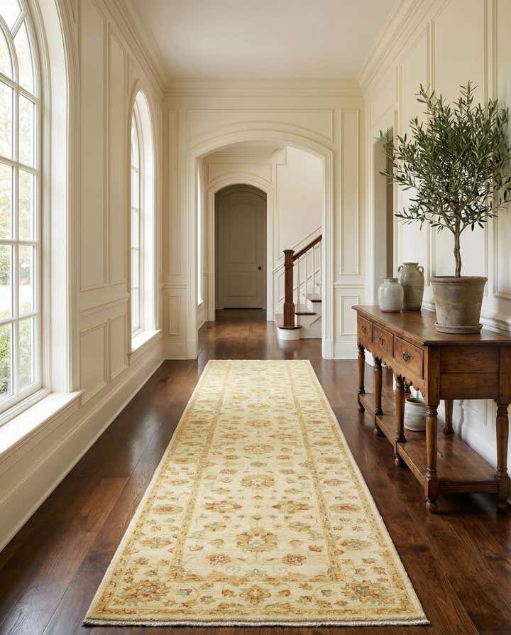2' 9 x 16' 3 Hand Knotted Peshawar Ziegler Runner Rug