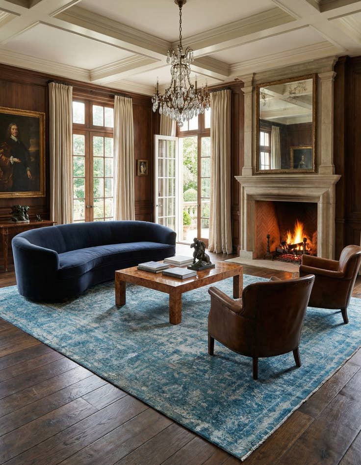 Detail image of 9' 9 x 12' 11 Vintage Royal Wool Rug