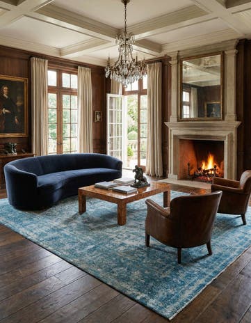 9' 9 x 12' 11 Vintage Royal Wool Rug