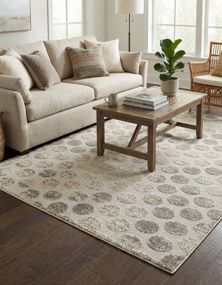 Detail image of 5' x 8'  Washable Sabrina Soto Indoor / Outdoor Rug