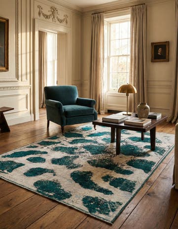 4' 8 x 6' 10 Hand Knotted Ultra Vintage Persian Wool Rug