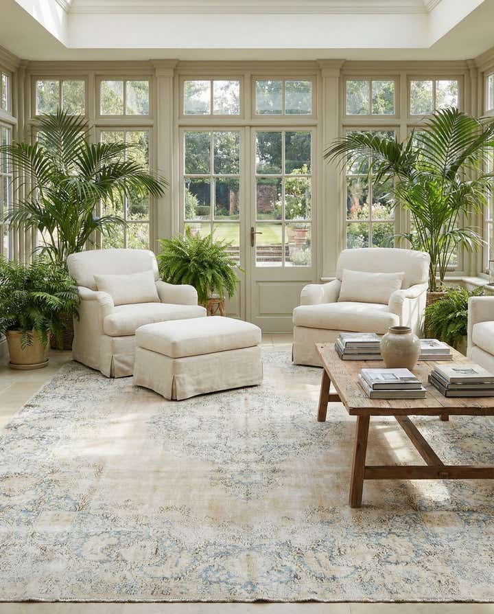 9' 10 x 13' 3 Vintage Royal Wool Rug