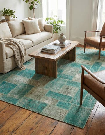 5' 10 x 7' 10 Hand Knotted Ultra Vintage Persian Wool Rug