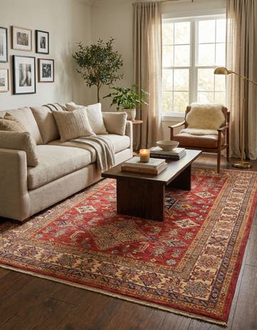 5' 10 x 7' 11 Hand Knotted Kazak Oriental Rug