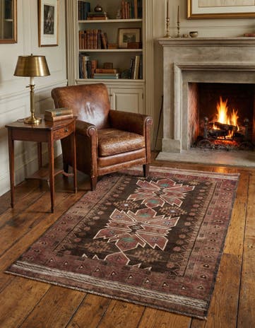 3' 5 x 6' 4 Hand Knotted Ultra Vintage Persian Wool Rug