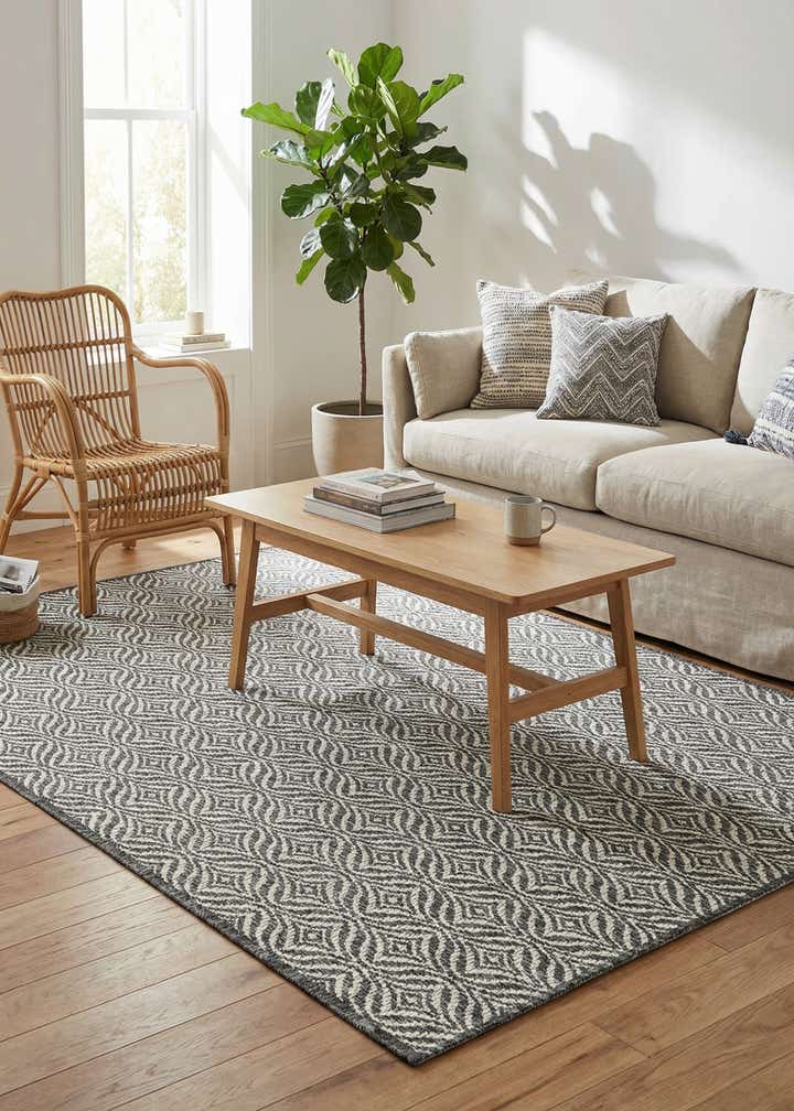 4' x 6' Easy-Clean Trellis Indoor / Outdoor Rug