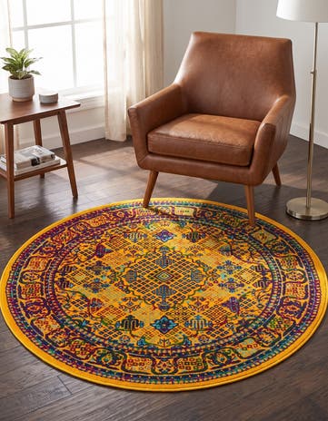 4' x 4' Calypso Round Rug