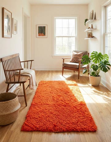 3' x 6' Hand Knotted Moroccan Wool Runner Rug