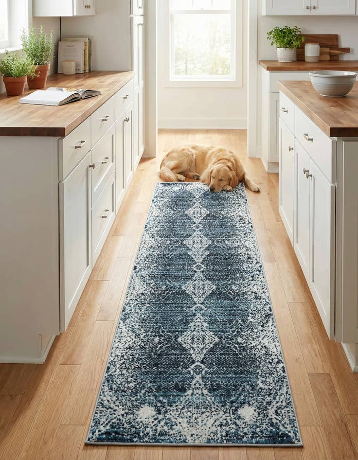 Detail image of  2' x 8' Kamala Washable Runner Rug