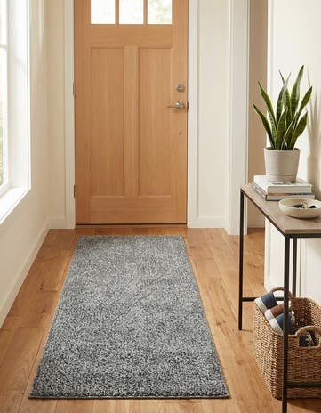 2' x 4' Solid Frieze Runner Rug