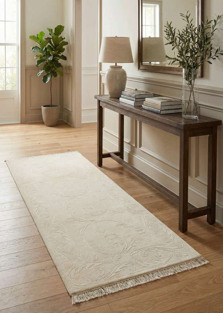 3' 4 x 6' 8 Hand Knotted Darya Wool Runner Rug