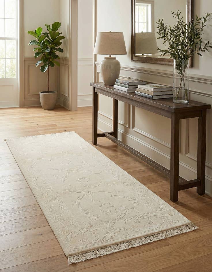 Detail image of 3' 4 x 6' 8  Hand Knotted Darya Wool Runner Rug