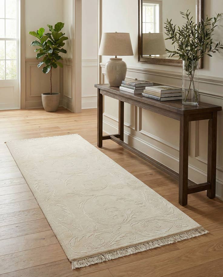 Detail image of 3' 4 x 6' 8 Hand Knotted Darya Wool Runner Rug