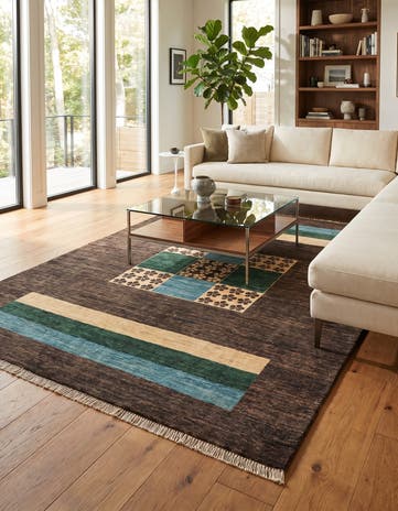 5' 1 x 6' 9 Hand Knotted Ziegler Modern Rug