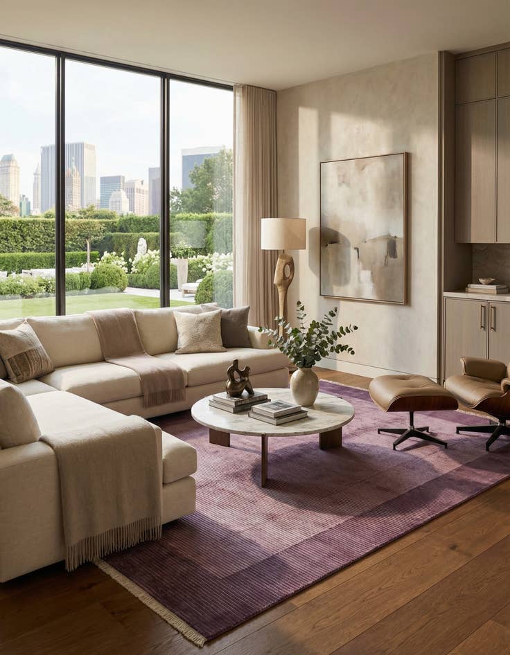 Detail image of 8' 1 x 11' 6  Hand Knotted Darya Wool Rug