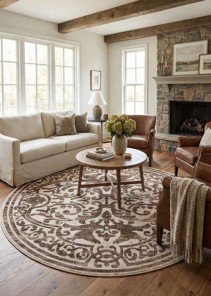 7' 10 x 7' 10 Hermitage Round Rug