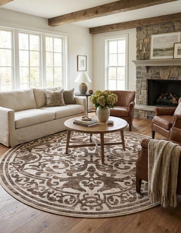 7' 10 x 7' 10 Hermitage Round Rug