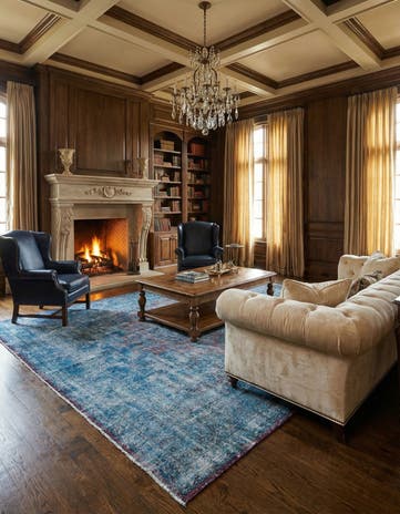 9' 9 x 13' Vintage Royal Wool Rug