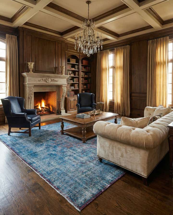 9' 9 x 13' Vintage Royal Wool Rug