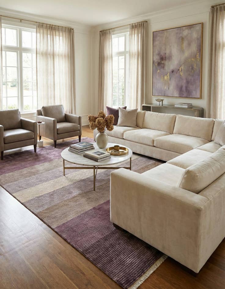 Detail image of  8' 1 x 11' 10  Hand Knotted Darya Wool Rug