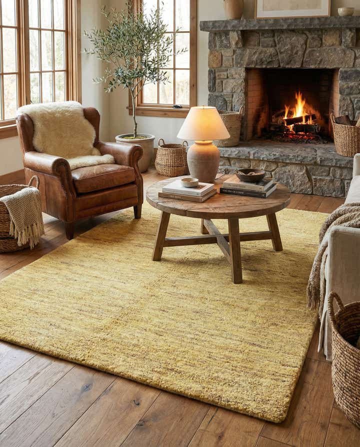 4' 7 x 6' 4 Hand Knotted Kashkuli Gabbeh Wool Rug